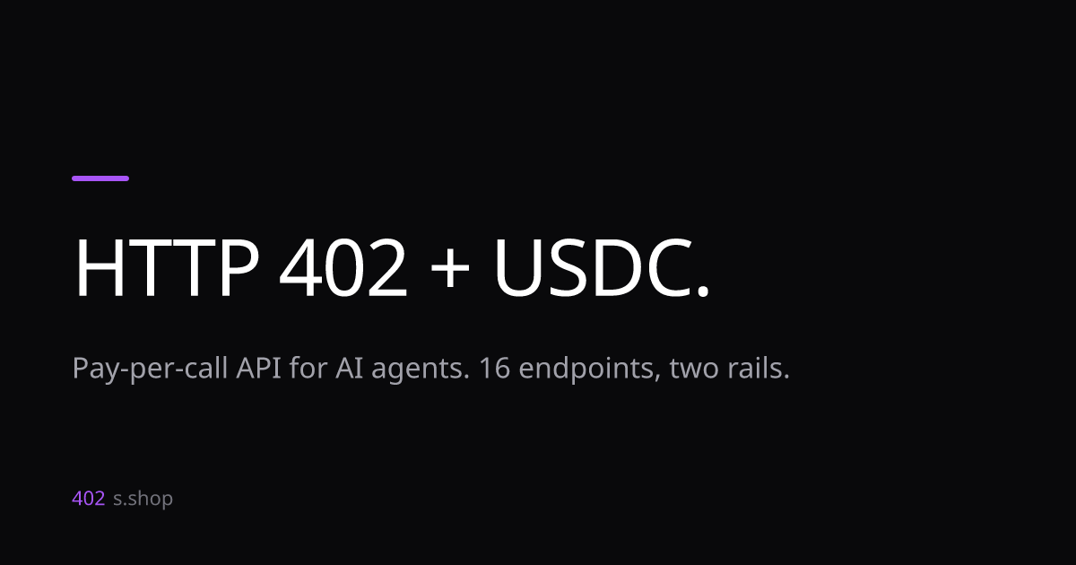 Pay-Per-API 402 in